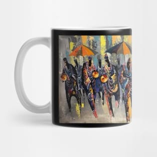 African Artwork, African People, Music and Dancing Mug